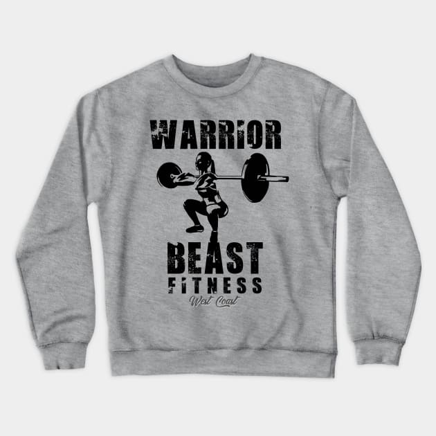 Workout Warrior Crewneck Sweatshirt by Minds Edge Art